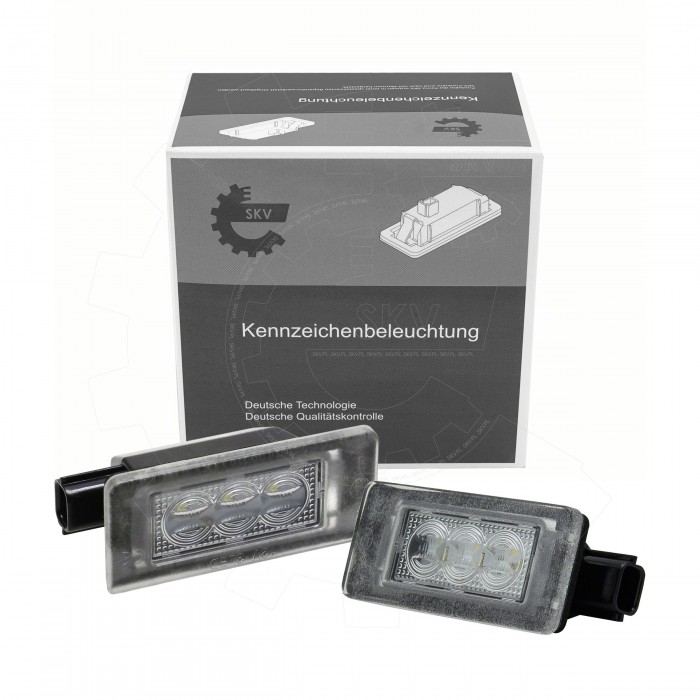 2 Feux de Plaque d'Immatriculation Pour Dacia Duster 265108990E