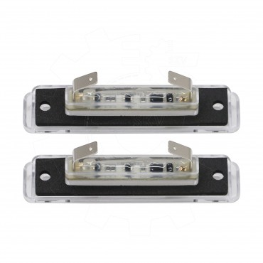 2 Feux de Plaque d'Immatriculation Pour Mercedes-Benz 1248200756 124820075664