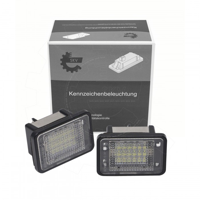 2 Feux de Plaque d'Immatriculation Pour Mercedes-Benz Classe GLK 2048200156