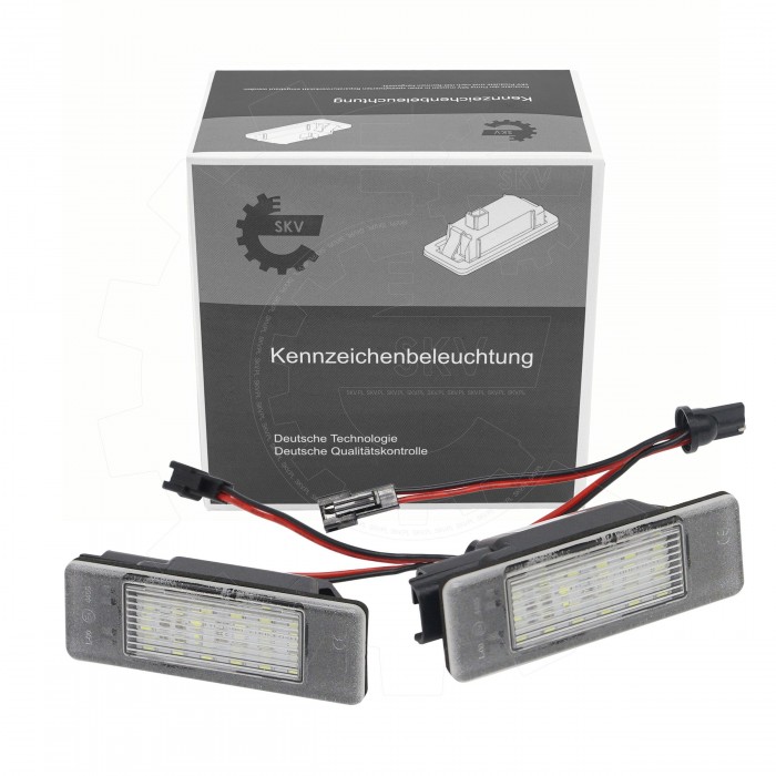 2 Feux de Plaque d'Immatriculation Pour Peugeot VW Mercedes-Benz Fiat 6340A5