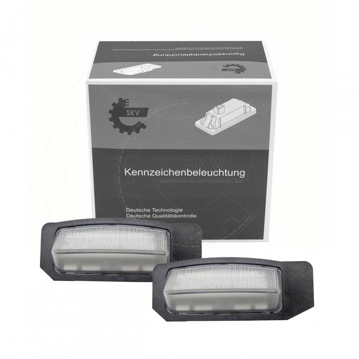 2 Feux de Plaque d'Immatriculation Pour Peugeot Citroën Mitsubishi 1141283