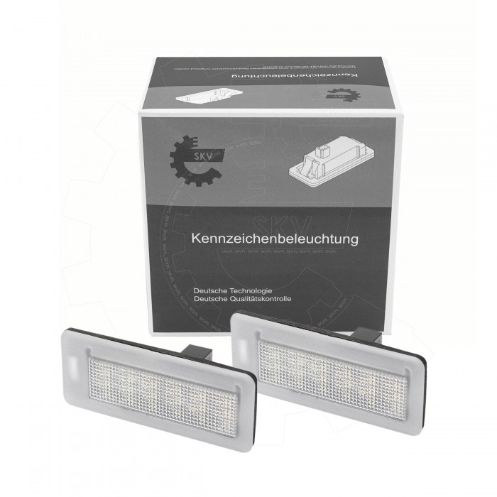 2 Feux de Plaque d'Immatriculation Pour Opel Combo Fiat Doblo 1224007 1224012