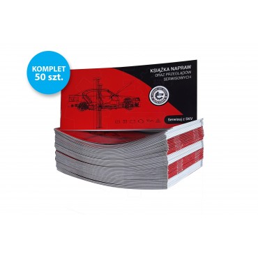 Carnet d'Entretien 50 pièces