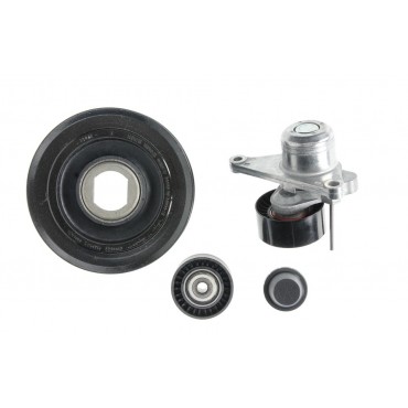 Kit Galet Courroie d'Accessoire + Poulie Damper Pour Nissan Qashqai X-Trail