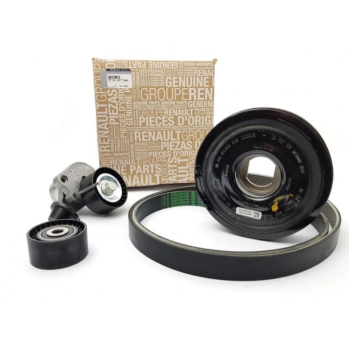 Kit Galet Courroie d'Accessoire + Poulie Damper Pour Renault Opel Nissan