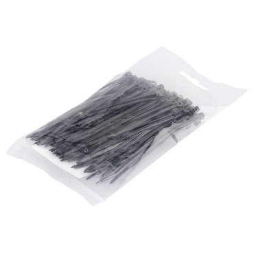 100 colliers de Serrage Cirflex Noir 2,5x100mm