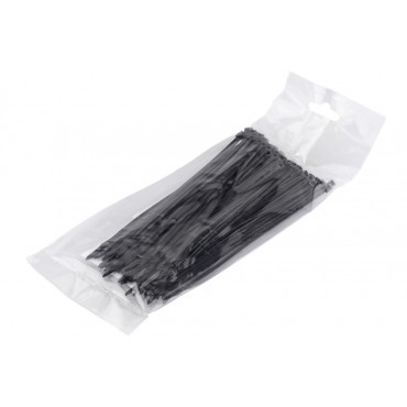 100 colliers de Serrage Cirflex Noir 2,5x150mm