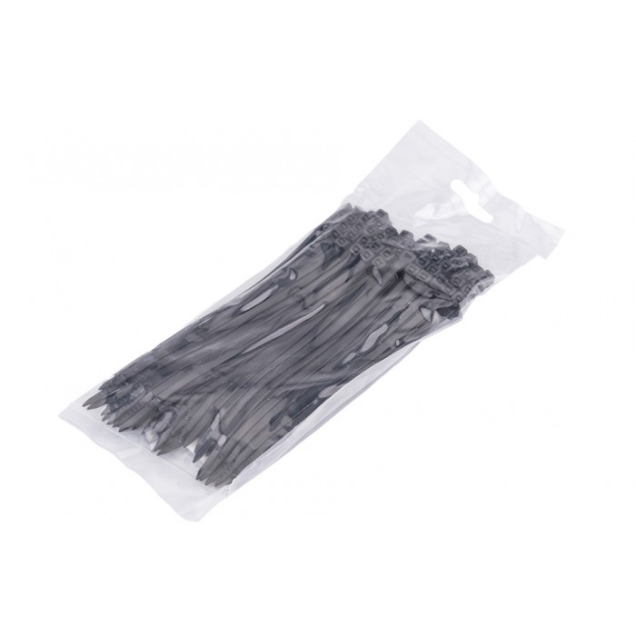 100 colliers de Serrage Cirflex Noir 3,6x150mm