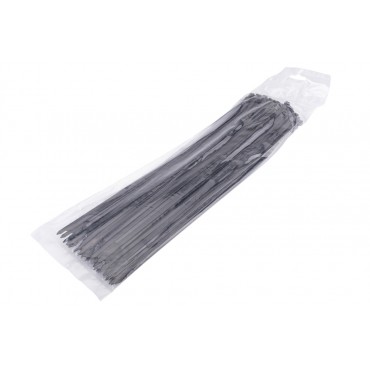 100 colliers de Serrage Cirflex Noir 4,8x370mm