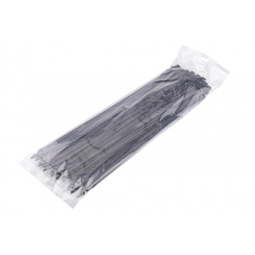 100 colliers de Serrage Cirflex Noir 7,6x450mm