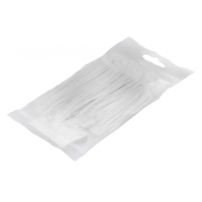 100 colliers de Serrage Cirflex Blanc 2,5x100mm