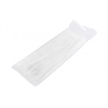100 colliers de Serrage Cirflex Blanc 4,8x250mm
