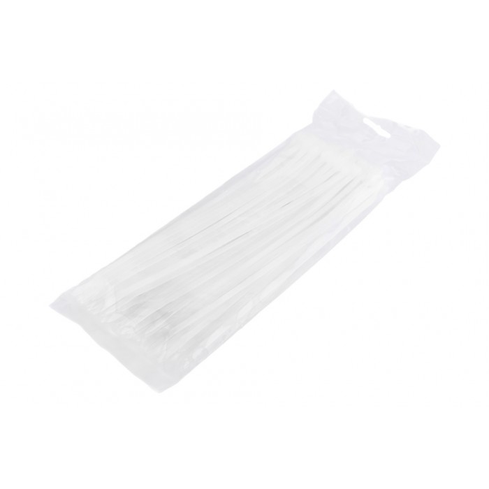 100 colliers de Serrage Cirflex Blanc 4,8x250mm