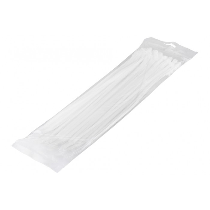 100 colliers de Serrage Cirflex Blanc 4,8x300mm