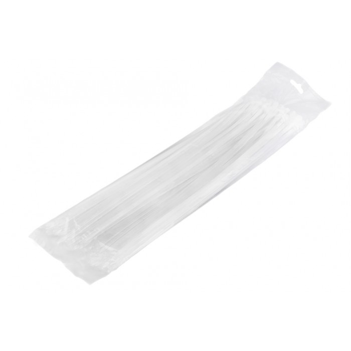 100 colliers de Serrage Cirflex Blanc 4,8x370mm