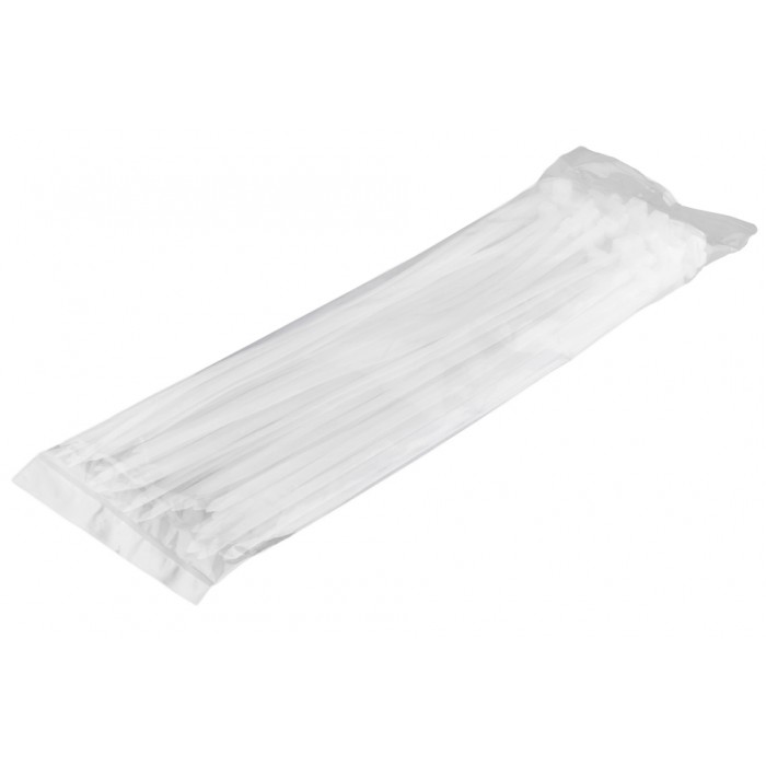 100 colliers de Serrage Cirflex Blanc 7,6x400mm