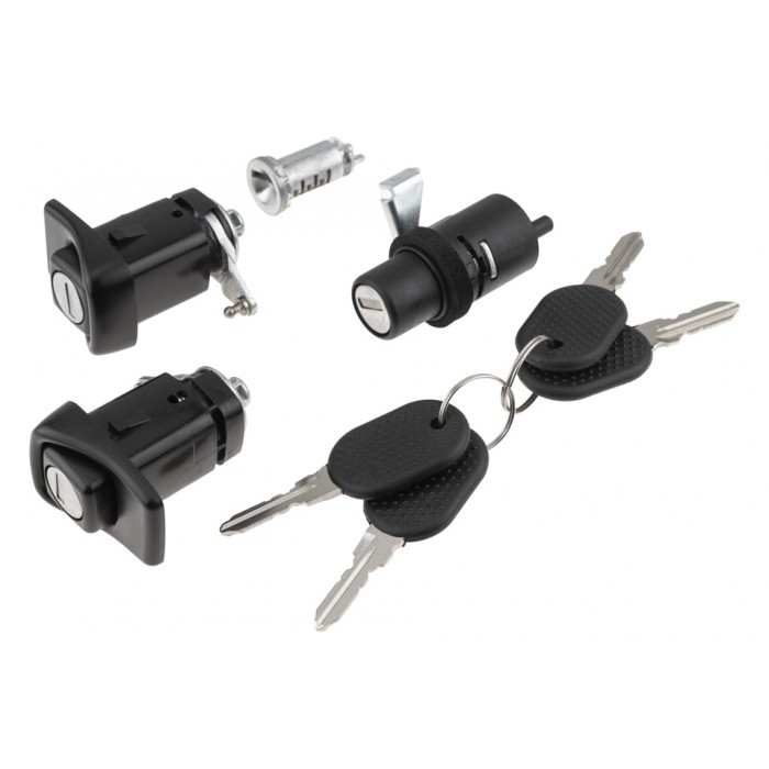Kit Serrures de Porte + Coffre Pour Fiat Panda 7654911 7696108 7796720