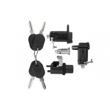 Kit Serrures de Porte + Coffre Pour Fiat Panda 7654911 7696108 7796720