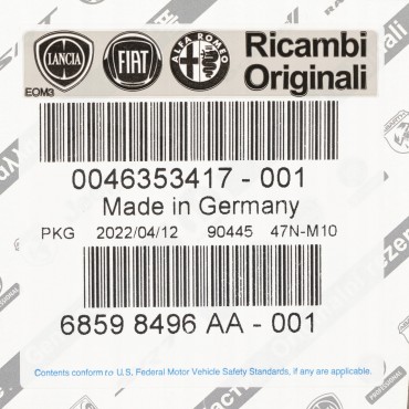 Capteur de Pression MAP Pour Fiat 500 500X Alfa Romeo Giulietta