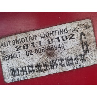 Feu Arrière Gauche Pour Renault Clio III 8200886944