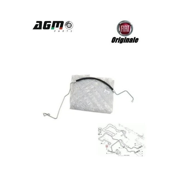 Tuyau de Direction Assistée Pour Fiat Ducato 1341400080, 1317128080, 1317127080