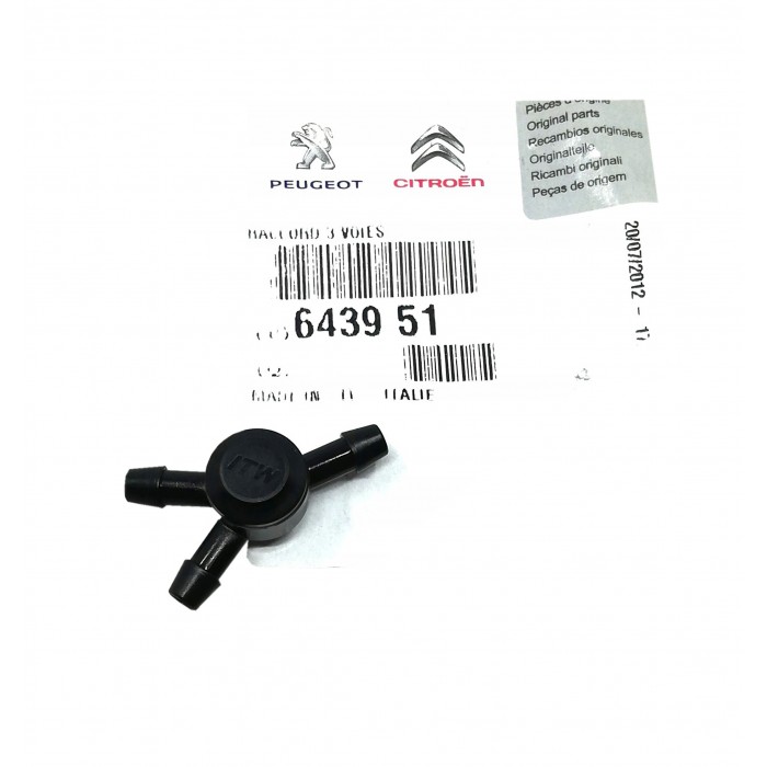 Té Retour Lave Glace Pare Brise Pour Fiat Bravo II 7667888, 643951