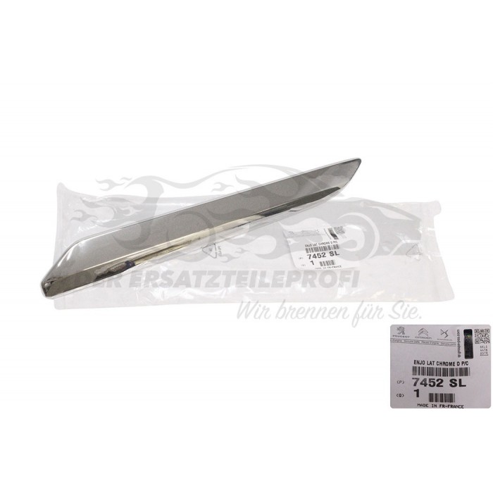 Bande de Pare Choc Avant Droit Pour Citroën C5 7452SL