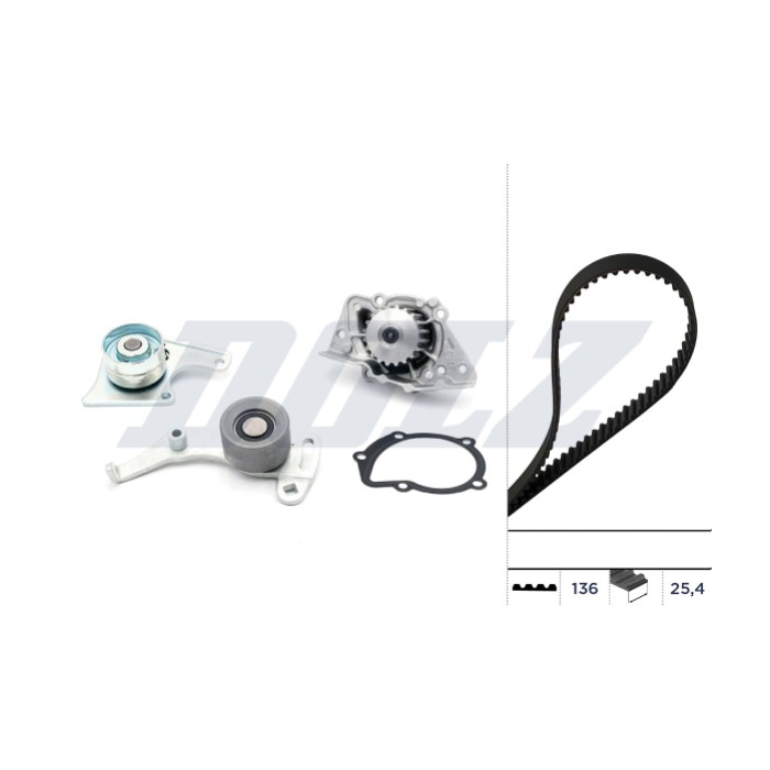 Kit Distribution + Pompe à Eau Pour Peugeot VW Fiat Ducato Scudo Citroën