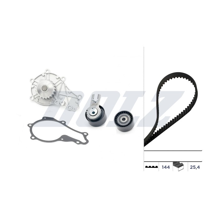 Kit Distribution + Pompe à Eau Pour Peugeot Ford Fiesta V Toyota Citroën