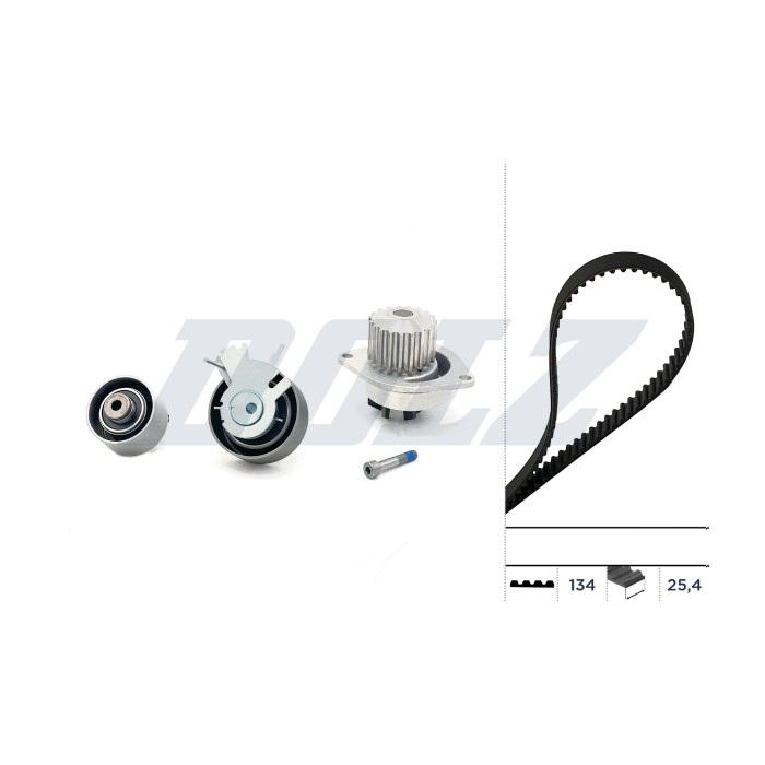 Kit Distribution + Pompe à Eau Pour Peugeot 106 206 307 Partner Citroën C3