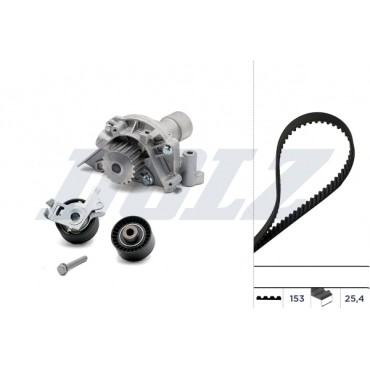Kit Distribution + Pompe à Eau Pour Peugeot Fiat Citroën C4 C5 C8 Lancia