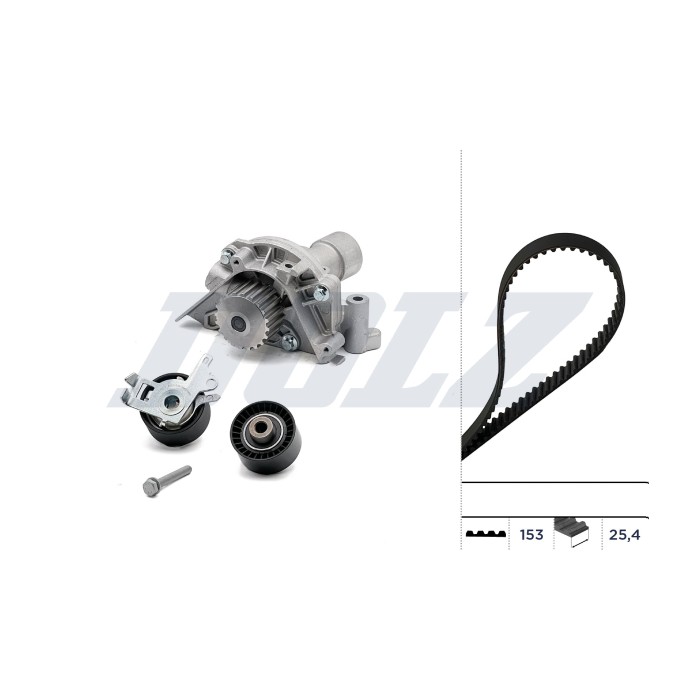 Kit Distribution + Pompe à Eau Pour Peugeot Fiat Citroën C4 C5 C8 Lancia