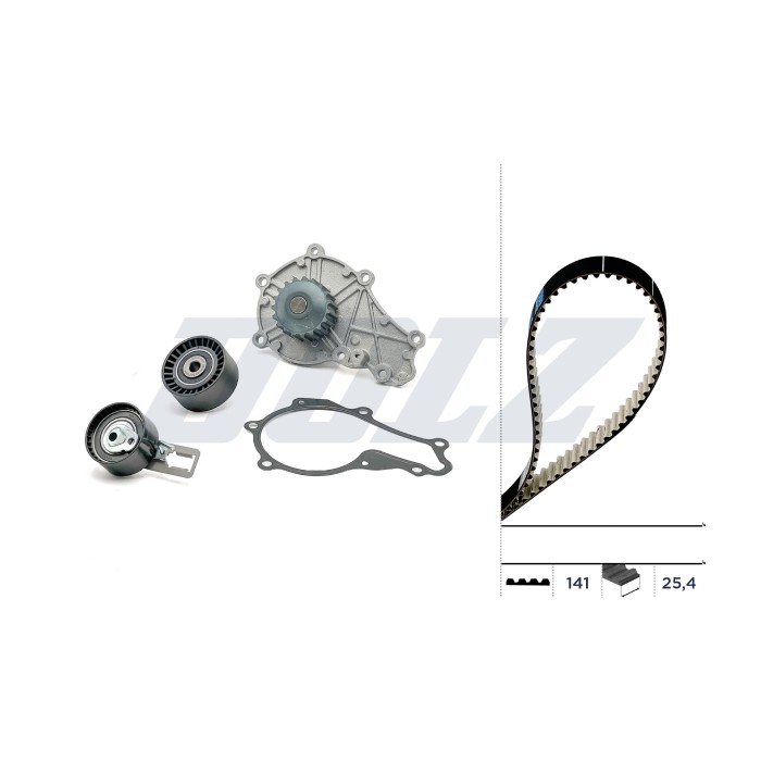 Kit Distribution + Pompe à Eau Pour Peugeot Fiat Ford Citroën 1613561980