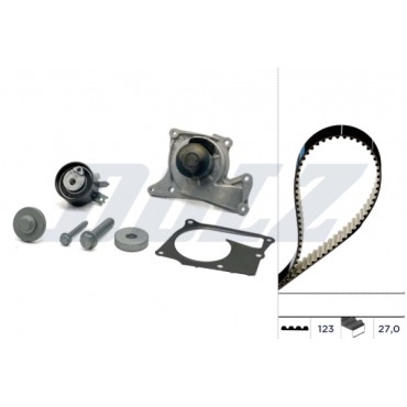 Kit Distribution + Pompe à Eau Pour Renault Clio III Fluence Dacia Nissan