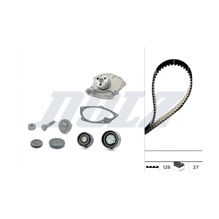 Kit Distribution + Pompe à Eau Pour Renault Avantime Clio III Espace IV