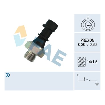 Capteur de Pression d'Huile Pour Peugeot Opel Fiat Ford 1131.J5 1252557 1535416