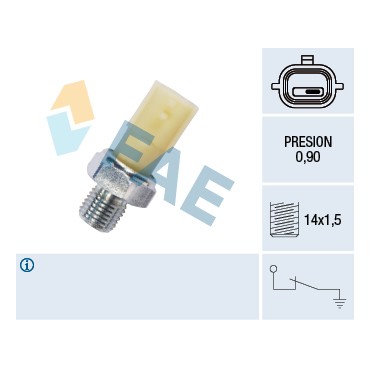 Capteur de Pression d'Huile Pour Renault Clio III Modus Twingo II 8200671271
