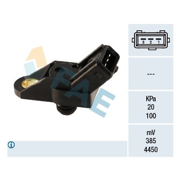Capteur Pression de Suralimentation Pour Peugeot Renault Fiat Citroën 1920.0E