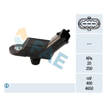 Capteur Pression de Suralimentation Pour Renault Opel Fiat 500 Ford 223653795R