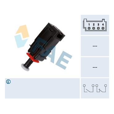 Contacteur de Feu Stop Pour Peugeot Opel Fiat Citroën 6240180 55701395 6240328