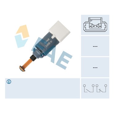 Contacteur de Feu Stop Pour Peugeot 206 307 607 1007 Partner Citroën Berlingo