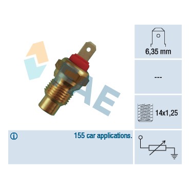 Sonde de Température Liquide de Refroidissement Pour Peugeot 205 Fiat Citroën