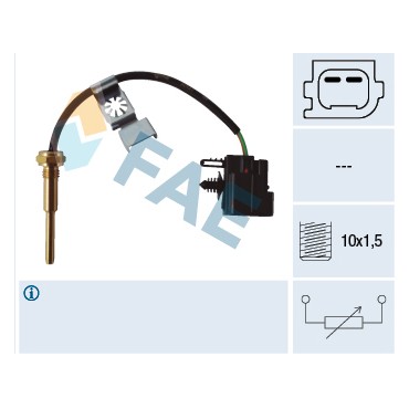 Sonde de Température Liquide de Refroidissement Pour Peugeot Fiat Ford Citroën