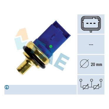 Sonde de Température Liquide de Refroidissement Pour Peugeot 206 Fiat Citroën