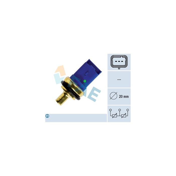 Sonde de Température Liquide de Refroidissement Pour Peugeot 206 Fiat Citroën