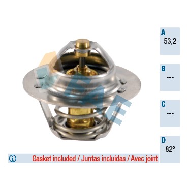 Thermostat d'Eau Pour Peugeot Renault Citroën Talbot 7701348372 79.100.165.60