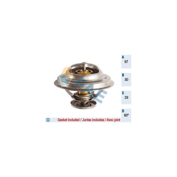 Thermostat d'Eau Pour Peugeot Renault Ford Citroën 7700665226 88EF-8575-AA