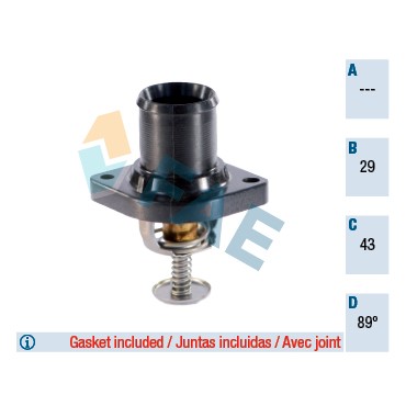 Boitier Thermostat d'Eau Pour Peugeot Fiat Citroën Lancia 9630066680 96.300.666