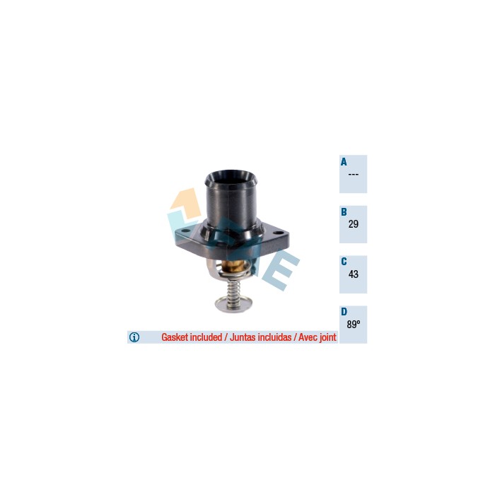 Boitier Thermostat d'Eau Pour Peugeot Fiat Citroën Lancia 9630066680 96.300.666
