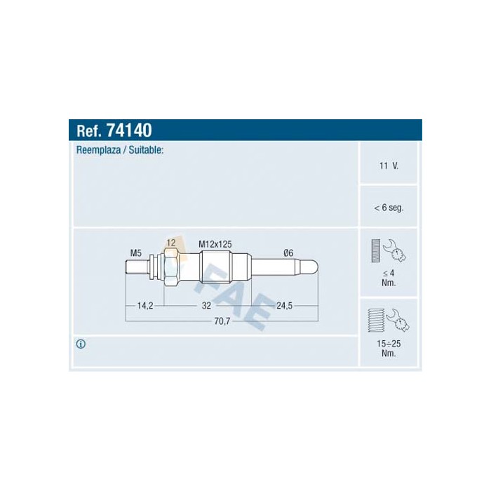 Bougie de Préchauffage Pour Peugeot Renault Seat BMW 5962.35 5001001587 5962.3H
